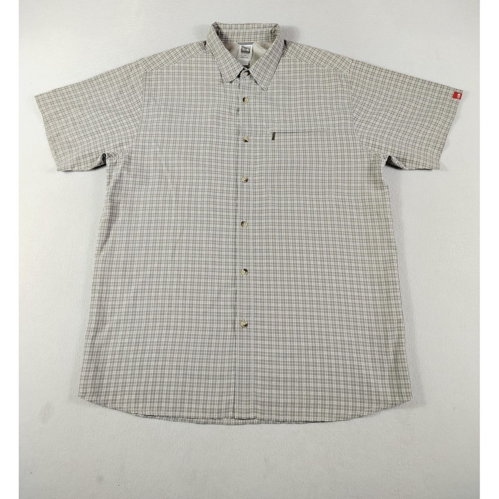 The North Face Shirt Mens Large Multicolor Check Short Sleeve Outdoor Casual